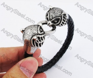 Owl Clasp Leater Bracelet KJB550230