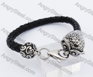 Owl Clasp Leater Bracelet KJB550235