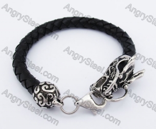 Dragon Clasp Leater Bracelet KJB550236