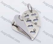 Stainless Steel Heart Pendant KJP140228