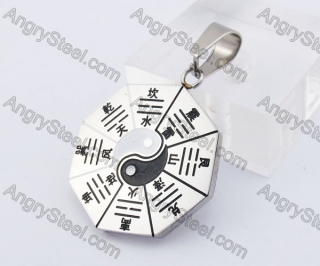 Stainless Steel Eight Trigrams Pendant KJP140231