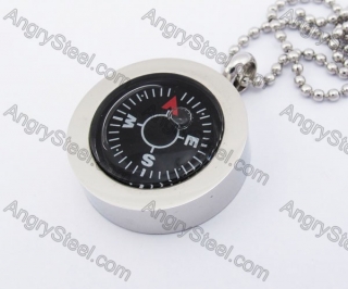 Stainless Steel Compass Pendant KJP140233