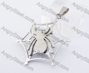 Stainless Steel Spider Pendant KJP140236