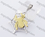 Stainless Steel Spider Pendant KJP140237