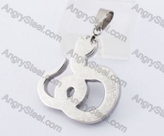 Stainless Steel Snake Pendant KJP140247