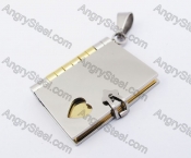 Stainless Steel Notebook Pendant KJP140251