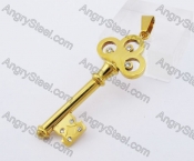 Stainless Steel Key Pendant KJP140267