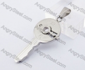 Stainless Steel Key Pendant KJP140270