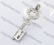 Stainless Steel Key Pendant KJP140273