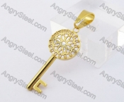 Stainless Steel Key Pendant KJP140275