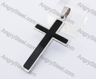 Black Oil Cross Pendant KJP140310