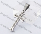 Small Inlay Stones Cross Pendant KJP140313