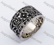 Vintage Flower Biker Ring KJR370405