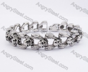 16mm Wide Skull Bracelet KJB550213