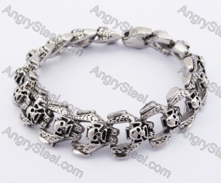 16mm Wide Skull Bracelet KJB550220