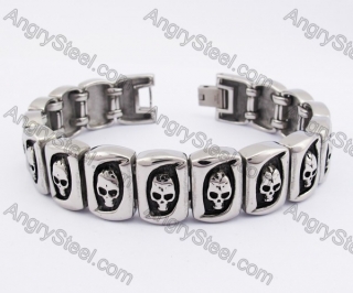 18mm Wide Skull Bracelet KJB550271