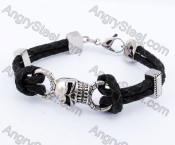 Skull Leather Bracelet KJB550171