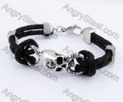 Skull Leather Bracelet KJB550180