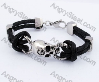 Skull Leather Bracelet KJB550180