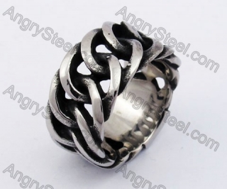 Iron Chain Design Ring KJR370528