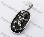 Skull Tag Pendant KJP100029