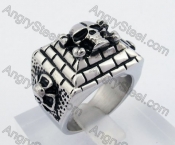 Skull Pyramid Ring KJR100018