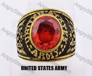 Red Stone ARMY Ring KJR330136