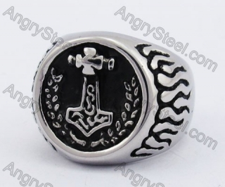 Flames Thor Hammer Ring KJR330151