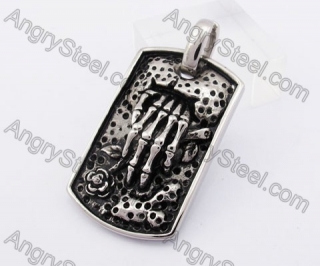 Skeleton Hand Tag Pendant KJP550075