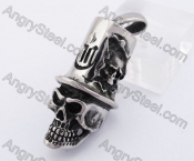 Gentleman Hat Skull Pendant KJP350151