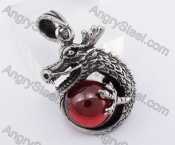 Dragon Red Stone Pendant KJP350177