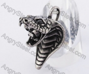 Black Stone Cobra Pendant KJP350204