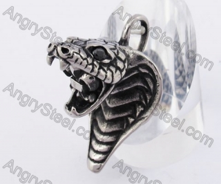 Black Stone Cobra Pendant KJP350204