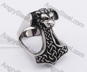 Lion Thor Hammer Ring KJR350251