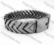 18mm wide Big Frosted Bracelet KJB100121