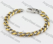 Half Gold Stainless Steel Bracelet KJB200207