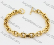 Gold Stainless Steel Bracelet KJB200212