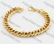 Gold Stainless Steel Bracelet KJB200213