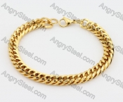 Gold Stainless Steel Bracelet KJB200214