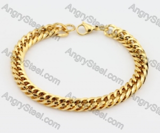 Gold Stainless Steel Bracelet KJB200214