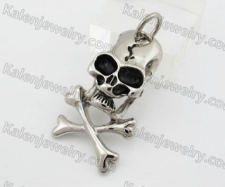 Stainless Steel Skull Pendant KJP600005