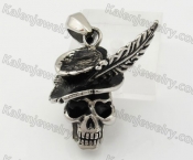 Stainless Steel Lady Skull Pendant KJP600020