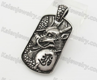 Stainless Steel Dragon Pendant KJP600023