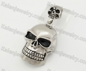 Stainless Steel Skull Pendant KJP600035