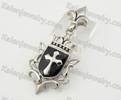 Stainless Steel Crusader Pendant KJP600038