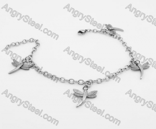 Steel Dragonfly Bracelet KJB680008