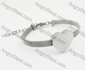 Stainless Steel Heart Bracelet KJB680020