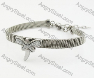 Stainless Steel Dragonfly Bracelet KJB680024