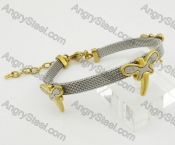 Gold Plating Stainless Steel Dragonfly Bracelet KJB680047