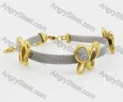 Stainless Steel Butterfly Bracelet KJB680051